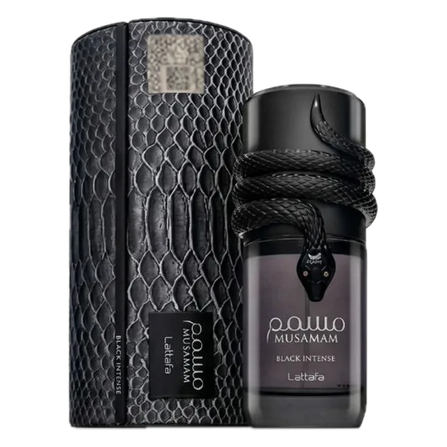 Lattafa Musamam Black Intense · Cofre